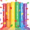 6-Pack Confetti Cannons | Biodegradable Rainbow | Launches 25ft | 12" Party Poppers